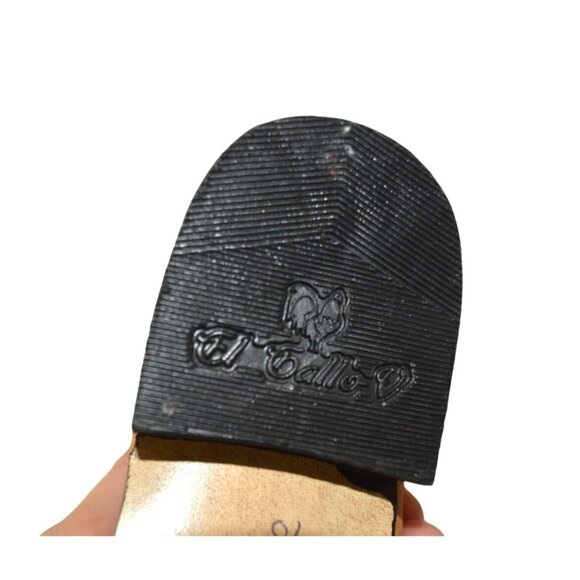 Botines El Gallo Kids Suede Leather Western Slip On Charro Boots Boys Size 13C - Picture 6 of 6